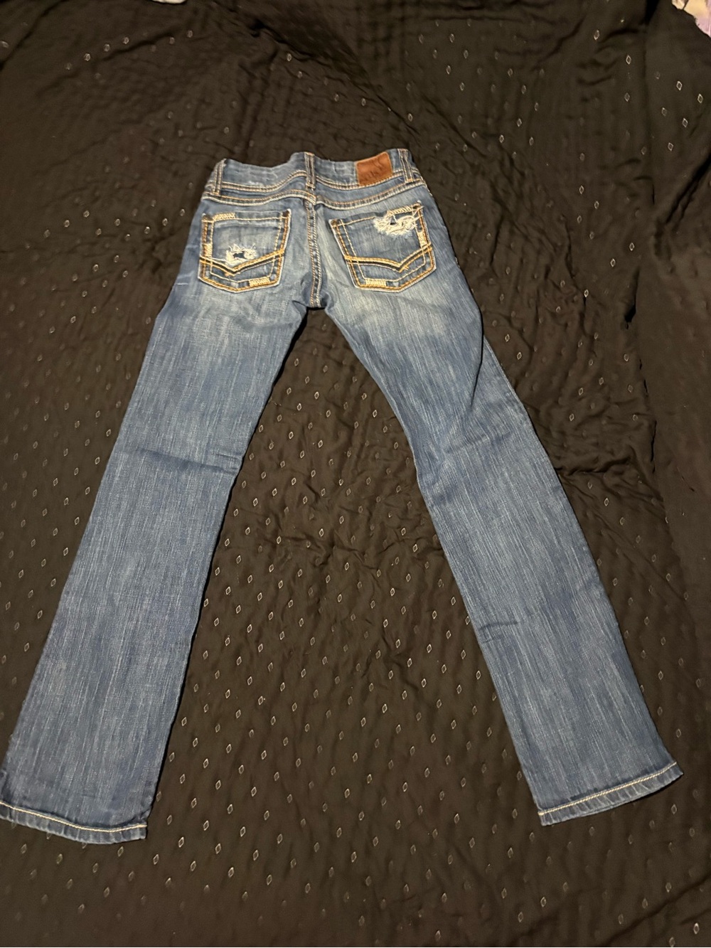 BKE Blue Denim Jeans with Contrast Stitching